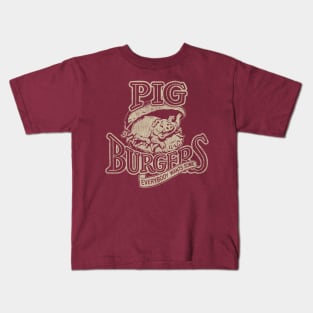 Pig Burgers Vintage Kids T-Shirt